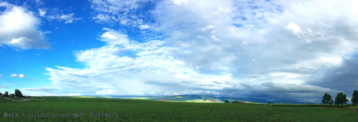 蓝天 白云图片 天空 草原 白云 晴朗 晴空 自然景观 自然风景