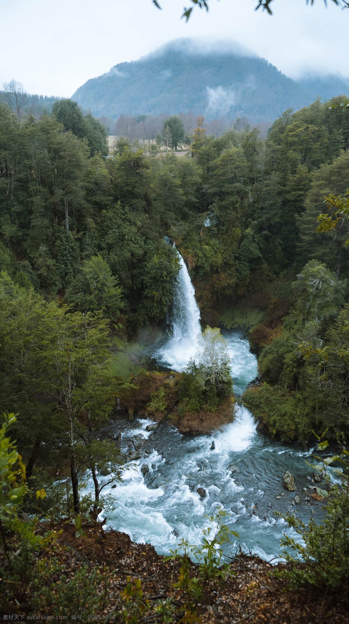 大自然 欧美 户外 自然 绿色 蓝天 白云 森林 小溪 河流 瀑布 清新 拍摄 摄影类 自然景观 山水风景
