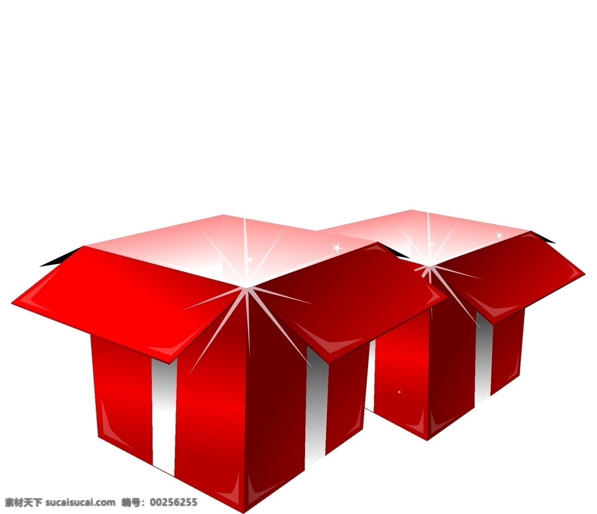 圣诞 精美 礼盒 包装盒 矢量 盒子 精美盒子 盒子素材 礼品盒子 圣诞盒子 发光盒子
