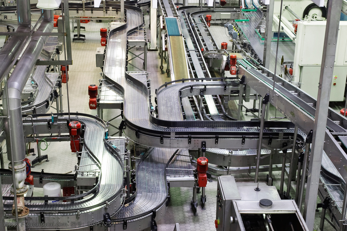 工厂 流水线 机械 生产 工业生产 现代科技