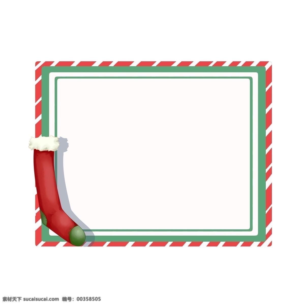 圣诞节 圣诞 袜 边框 红色的边框 漂亮的边框 手绘边框 可爱的边框 手绘 红色的圣诞袜