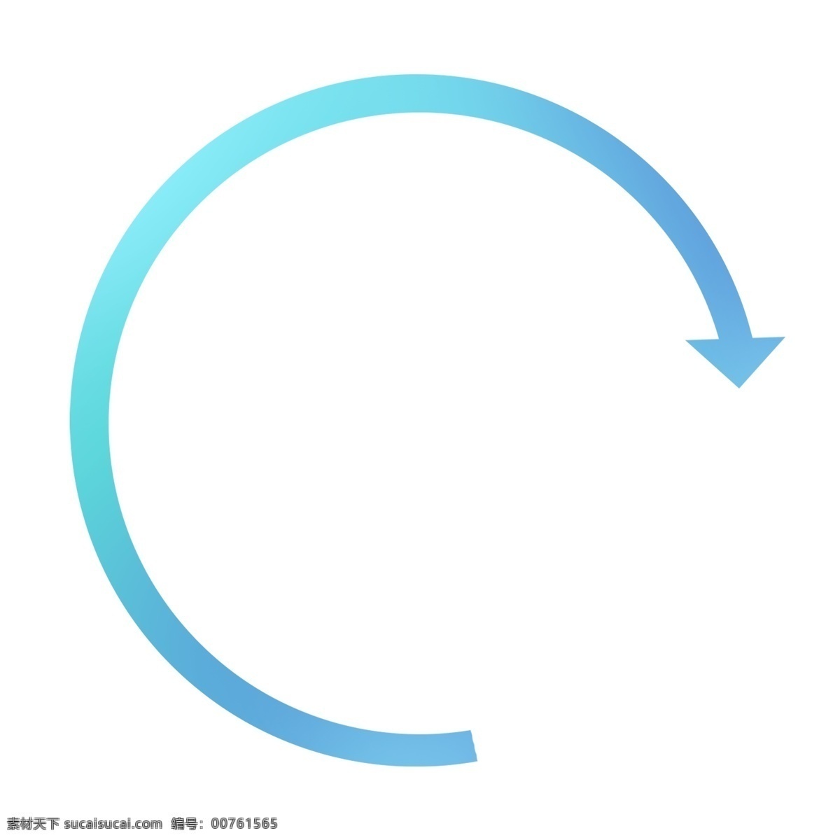 蓝色 渐 变色 圆形 环状 卡通 箭头 蓝色箭头 环形 环形箭头 环状箭头 卡通箭头 环形标志 环形方向