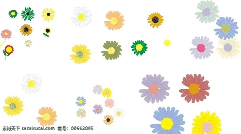 花朵 雏菊 小雏菊 向日葵 标志图标 其他图标