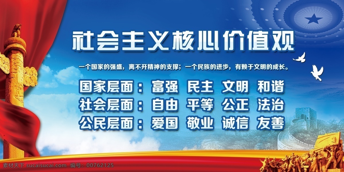 社会主义 核心 价值观 核心价值观 社会主义核心 党建展板