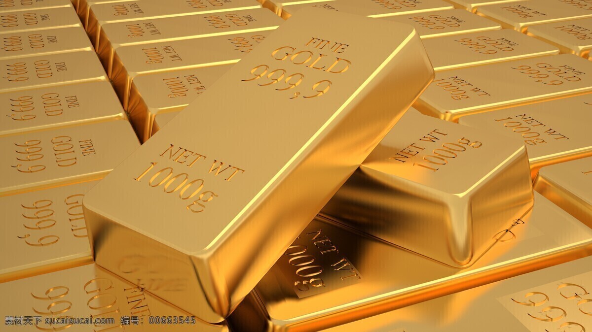 黄金 财富 黄金财富 金色金砖 金条 金子 金融货币 商务金融