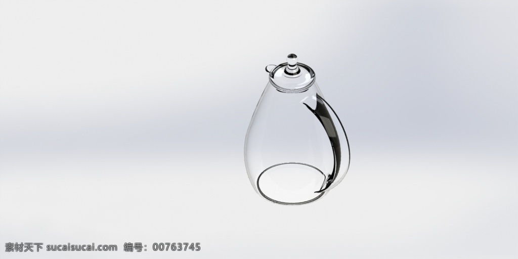 玻璃 茶壶 家居 家具 杂项 3d模型素材 家具模型