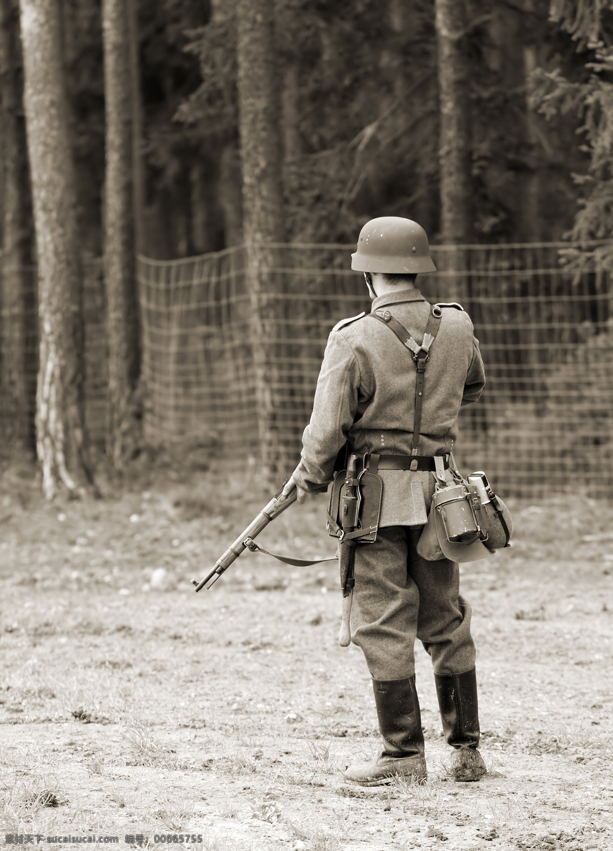 二战德军士兵 军事 二战 德军 士兵 二战德军 警戒 持枪 纳粹德国 高清 职业人物 人物图库