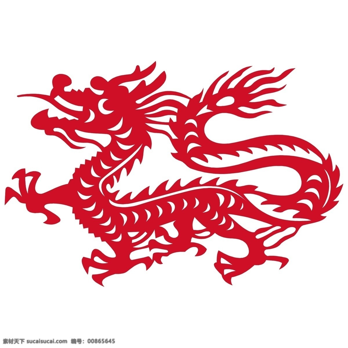 十二生肖剪纸 生肖 十二生肖 生肖素材 生肖矢量元素 红色生肖 剪纸 剪纸生肖 中国风剪纸 中国风生肖 中华文化 传统文化 龙剪纸