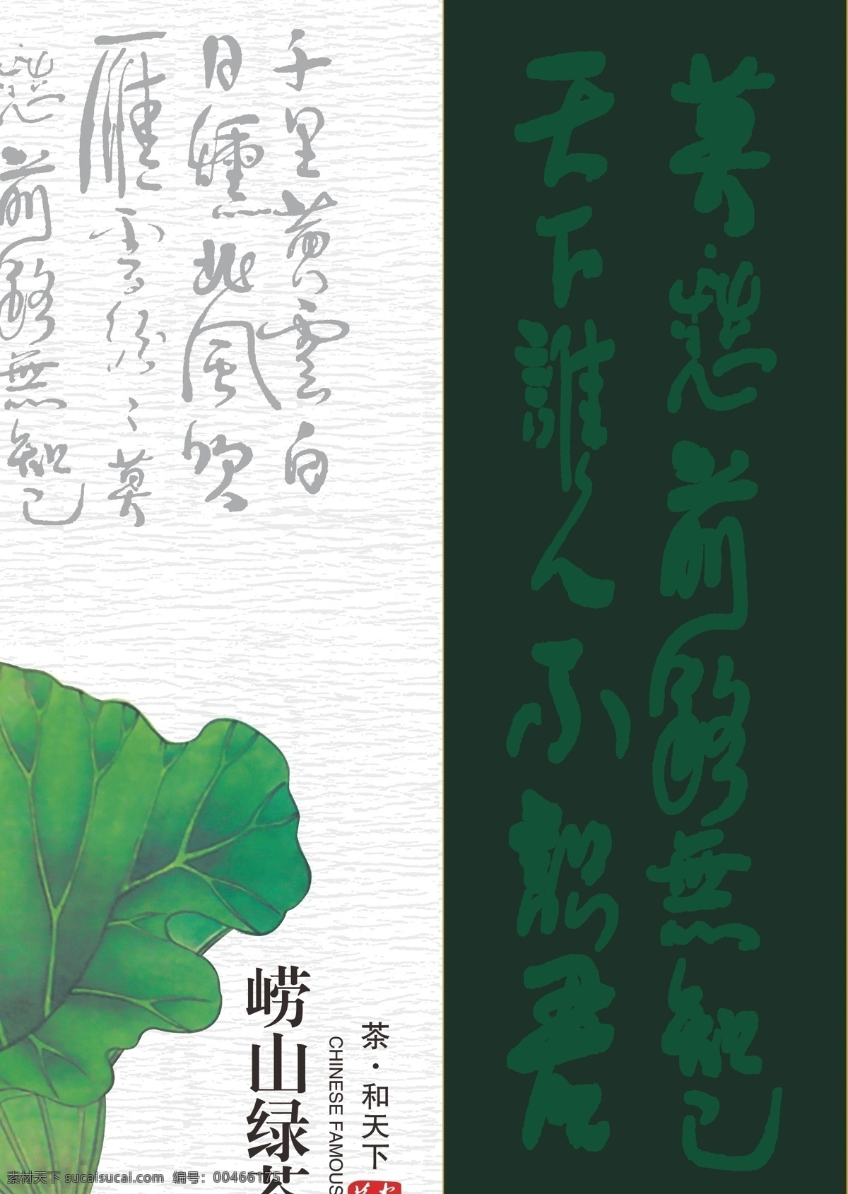 崂山 绿茶 包装 包装设计 茶 茶叶 矢量 模板下载 崂山绿茶