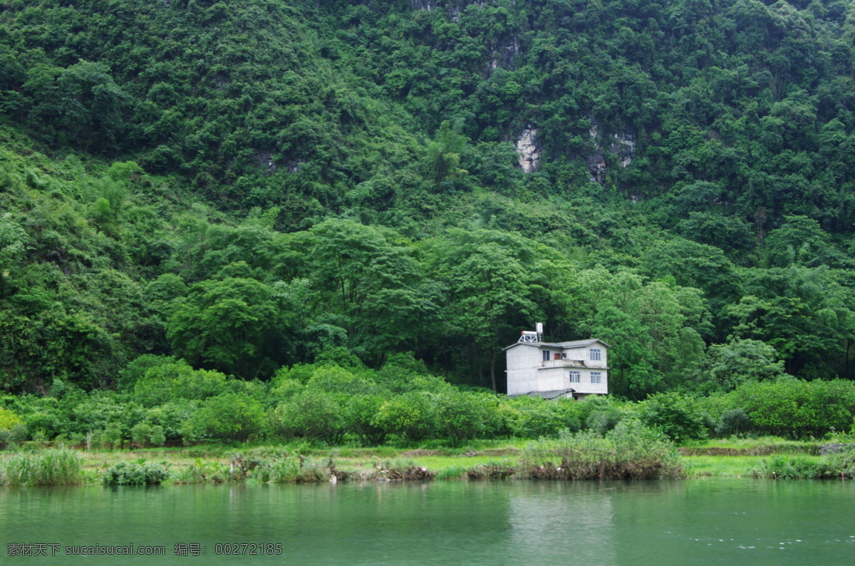 阳朔 山水 绿色 水面 绿树 国内旅游 旅游摄影