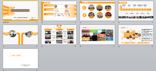 风格 年度总结 学院 2014 年 研 会 总结 模板 能动 2013 橙色条纹 橙色简约 校园科 技教 育文化 文化交流 教育