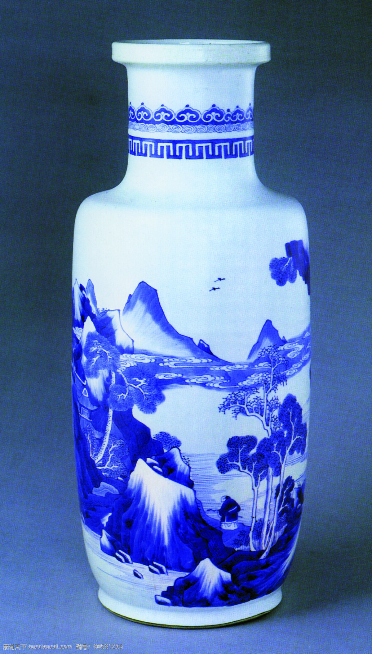 盘子花瓶中国风陶瓷艺术品碗瓷器古董中华艺术绘素材图片下载-素材编号