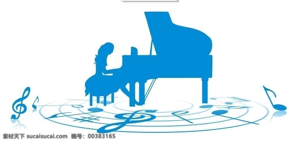 钢琴 音符 五线谱 音乐元素 矢量钢琴