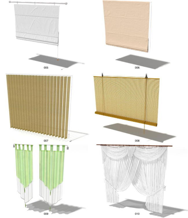 百叶窗 窗帘 模型 3d模型素材 其他3d模型
