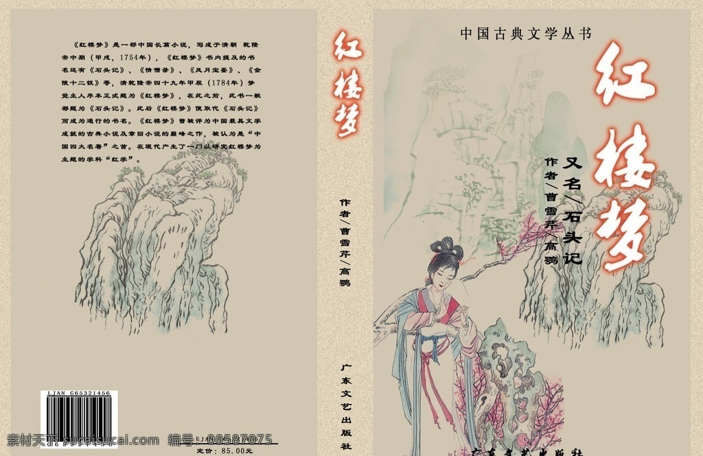 红楼梦封面 红楼梦 古典美女 中国风古典画 曹雪芹 古典底纹 其他模版 广告设计模板 源文件