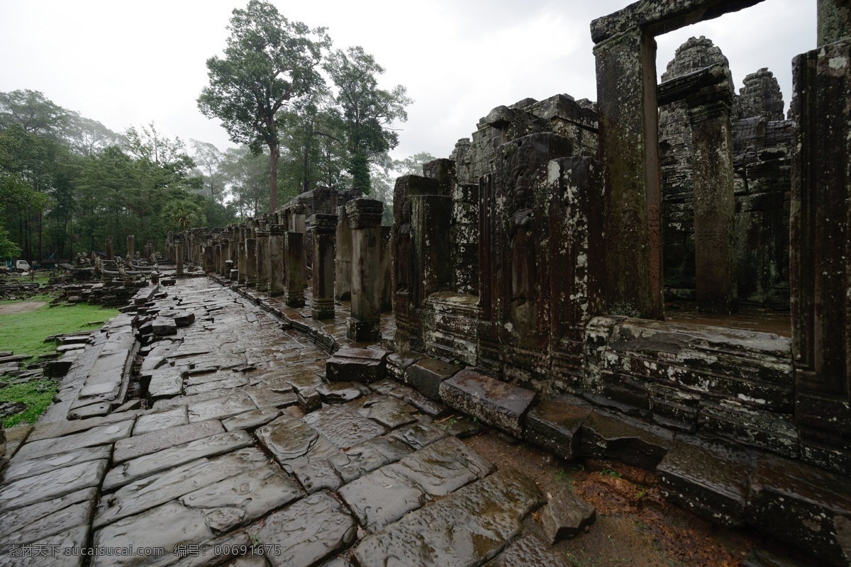 柬埔寨 巴 戎 寺 风景