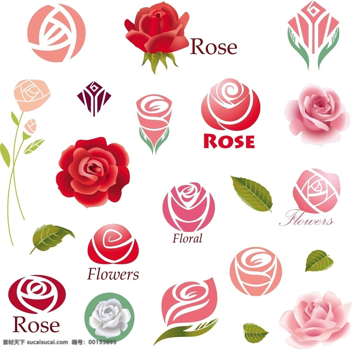 玫瑰花 主题 图标 矢量 logo设计 标志设计 花卉图标 格式 矢量图 花纹花边