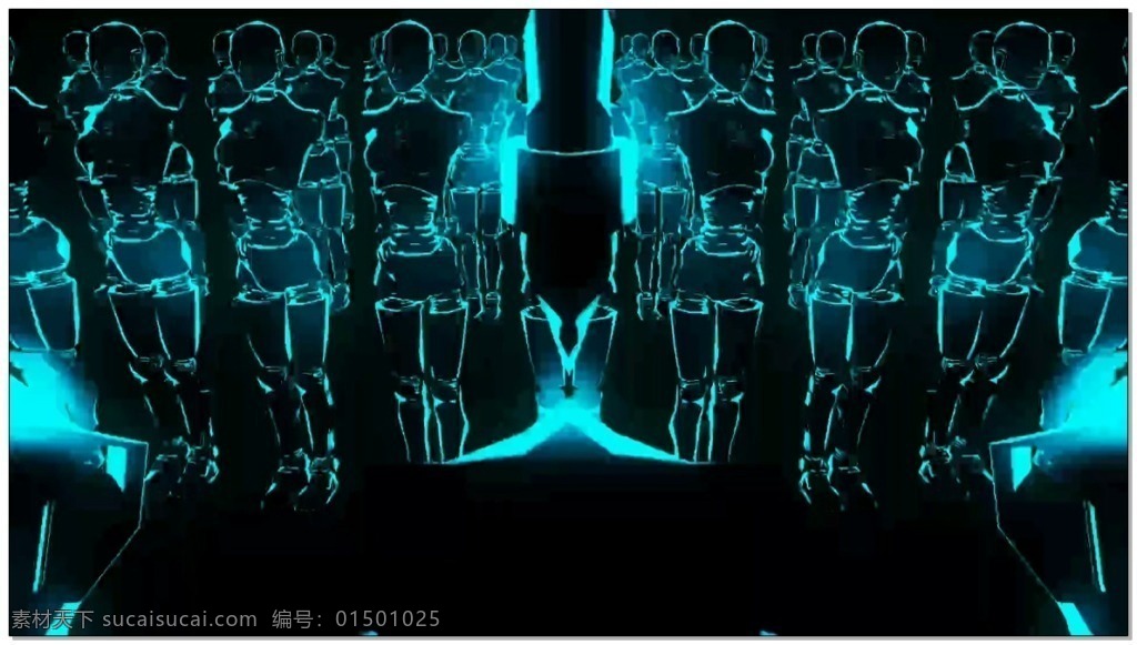 光束 人体 动态 视频 蓝色 三维 类 几何 魔法 空间 变换 3d 特效