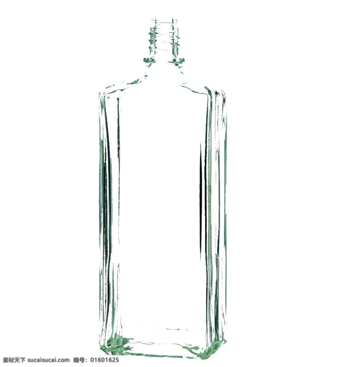 单个玻璃瓶 玻璃瓶 单个 透明 无背景 产品 瓶子