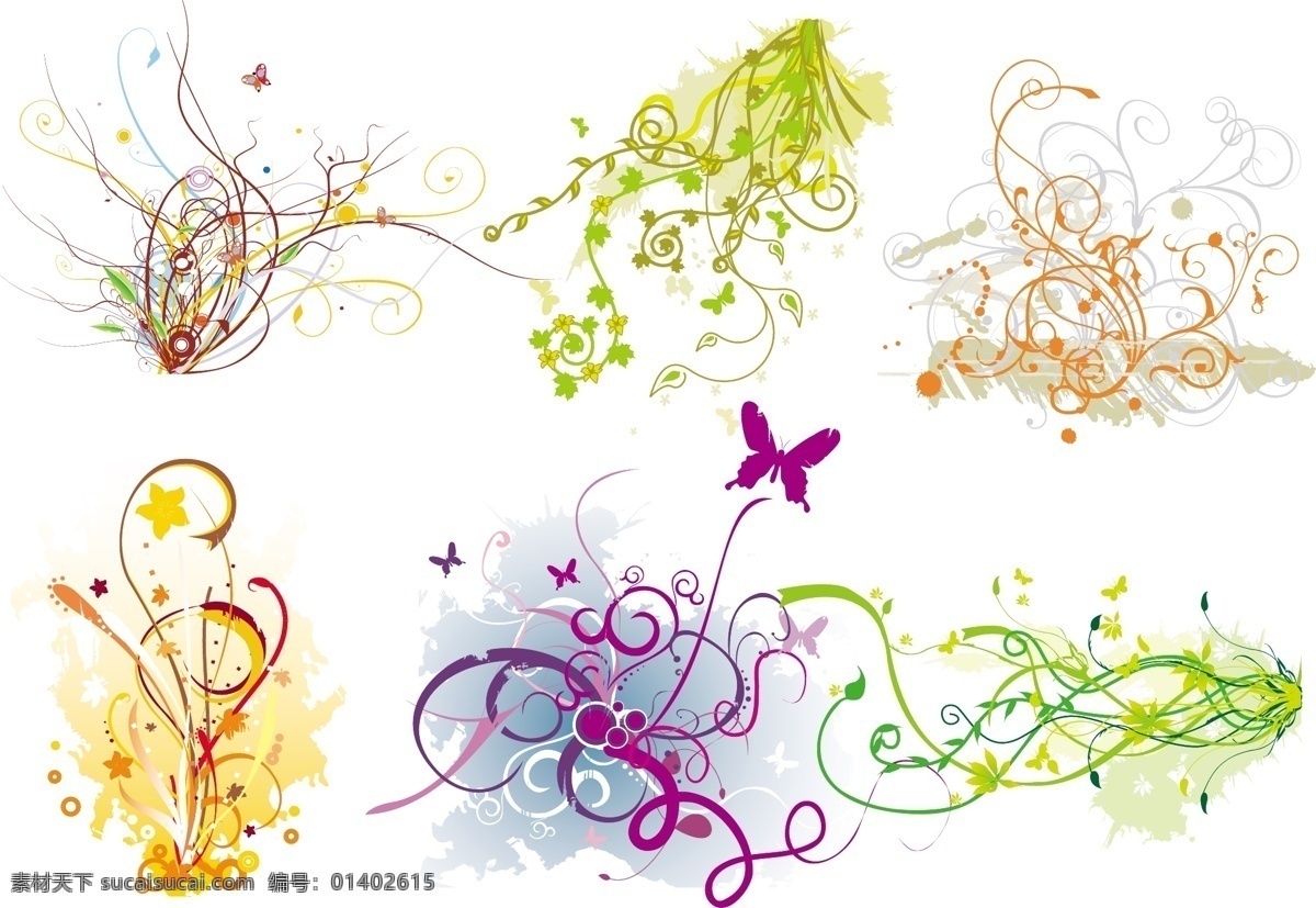 简约 幼 细 花纹 矢量图 其他矢量图