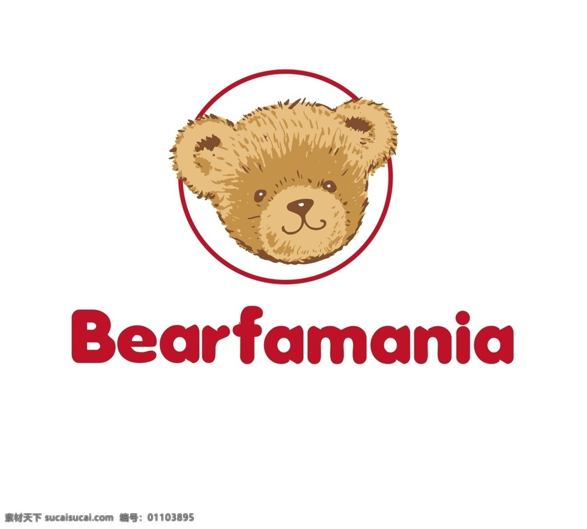 法米尼标志 法米尼 bearfamania 小熊 白色