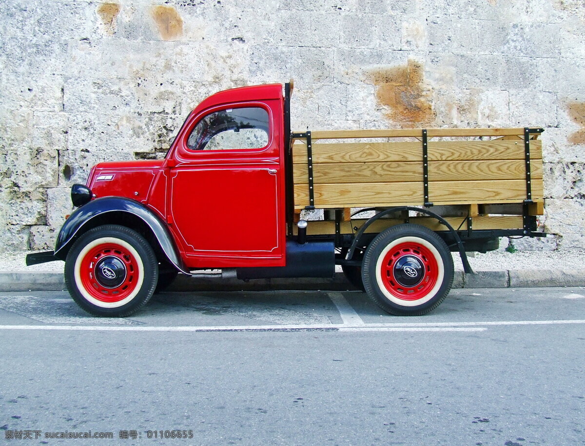 古典 红色 皮卡车 旧皮卡车 红色卡车 卡车 载货汽车