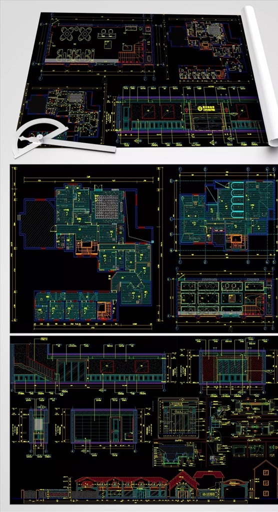 全套 皮肤病 医院 cad 平面 施工图 医院cad 室内装修图 皮肤 医院设计 全套施工图 施工图全套 环境设计 其他设计 dwg