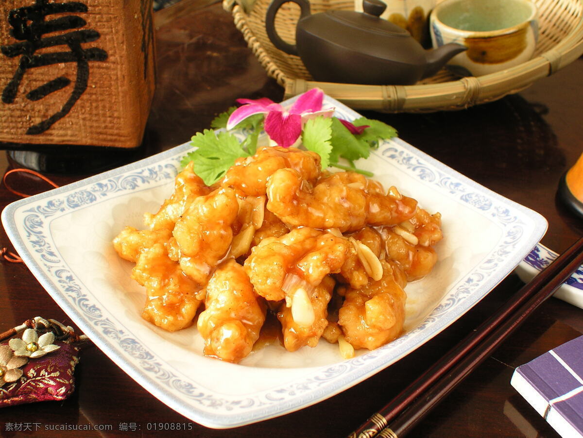 中华美食 传统美食 虾球 抓炒虾球 餐饮美食