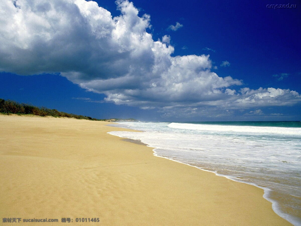 蓝色 沙滩 风景 高清 海滩 海岸 海水 潮水