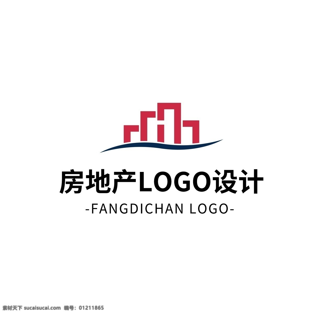 简约 大气 创意 房地产 logo 标志设计 简约c 图形 矢量 地产 红色