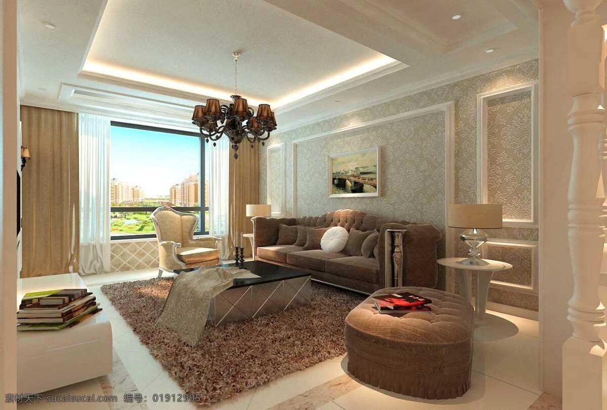 3d设计 3d作品 地面 吊顶 客厅 欧式风格 欧式 风格 效果图 沙发 设计素材 模板下载 沙发背景 石膏线条 绥中效果图 家居装饰素材