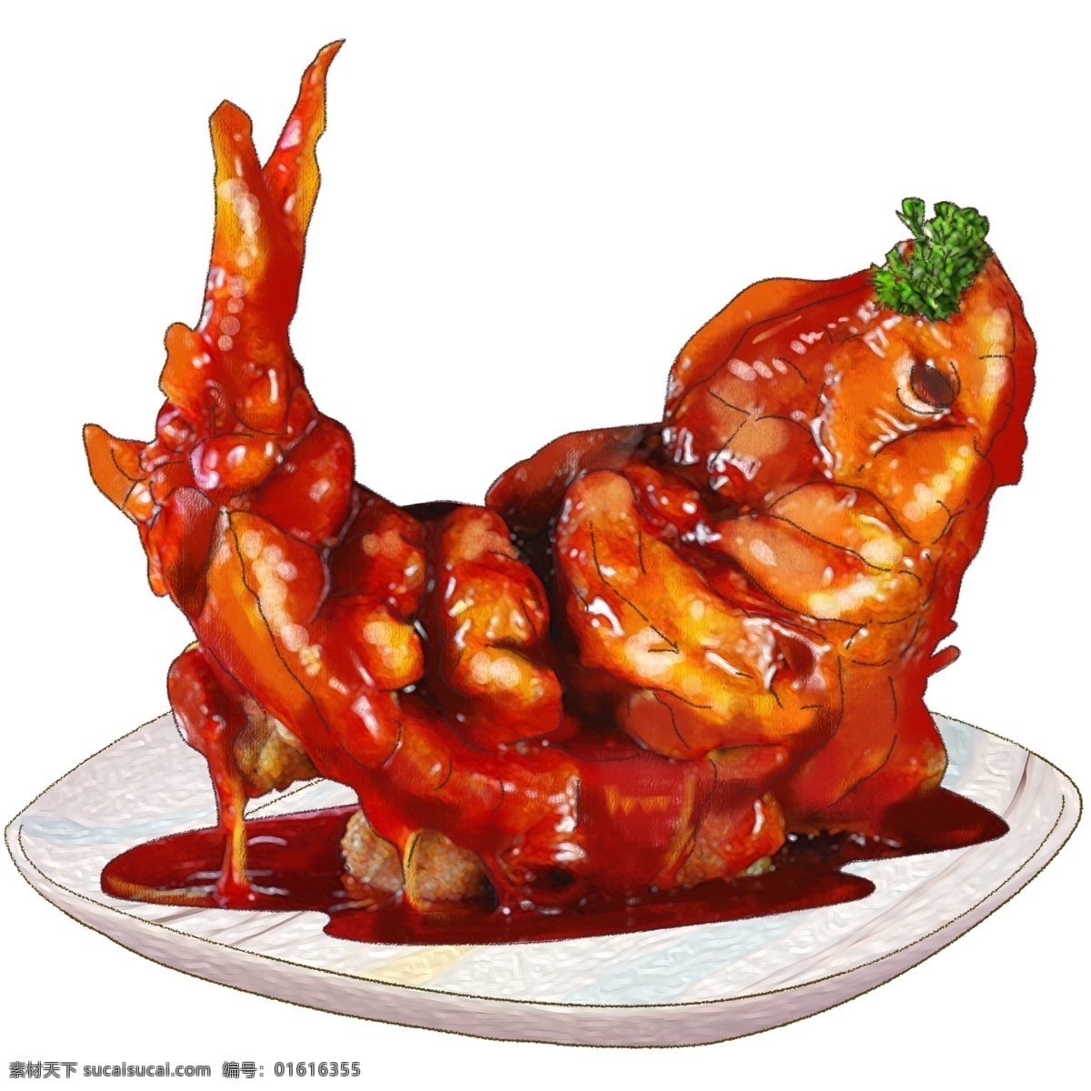 手绘 卡通 美食 餐饮 东北菜 松鼠 鱼 松鼠鱼 东北 主食 佳肴 吃货 大餐 家乡 小吃 新年 特色 盘子 精致 糖醋 红烧 美味 零食 鲤鱼 分层