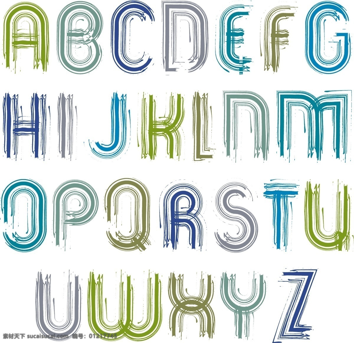 笔刷字母 水墨字母 矢量字母 卡通字母 手绘字母 字母插画 彩色字母 手写字母 笔触字母 活泼字母 创意字母 艺术字母 现代字母 时尚字母 图标标签标志 标志图标 其他图标