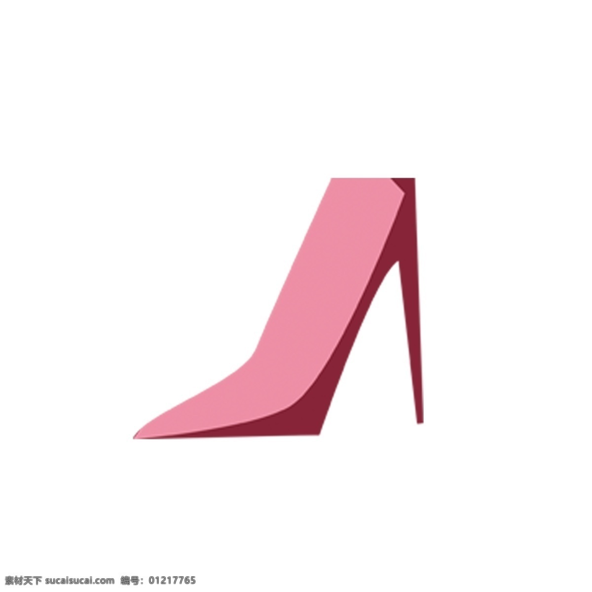 红 粉色 高跟鞋 卡通 红粉色高跟鞋 尖嘴高跟鞋 手绘 尖 嘴 女式高跟鞋 粉红色