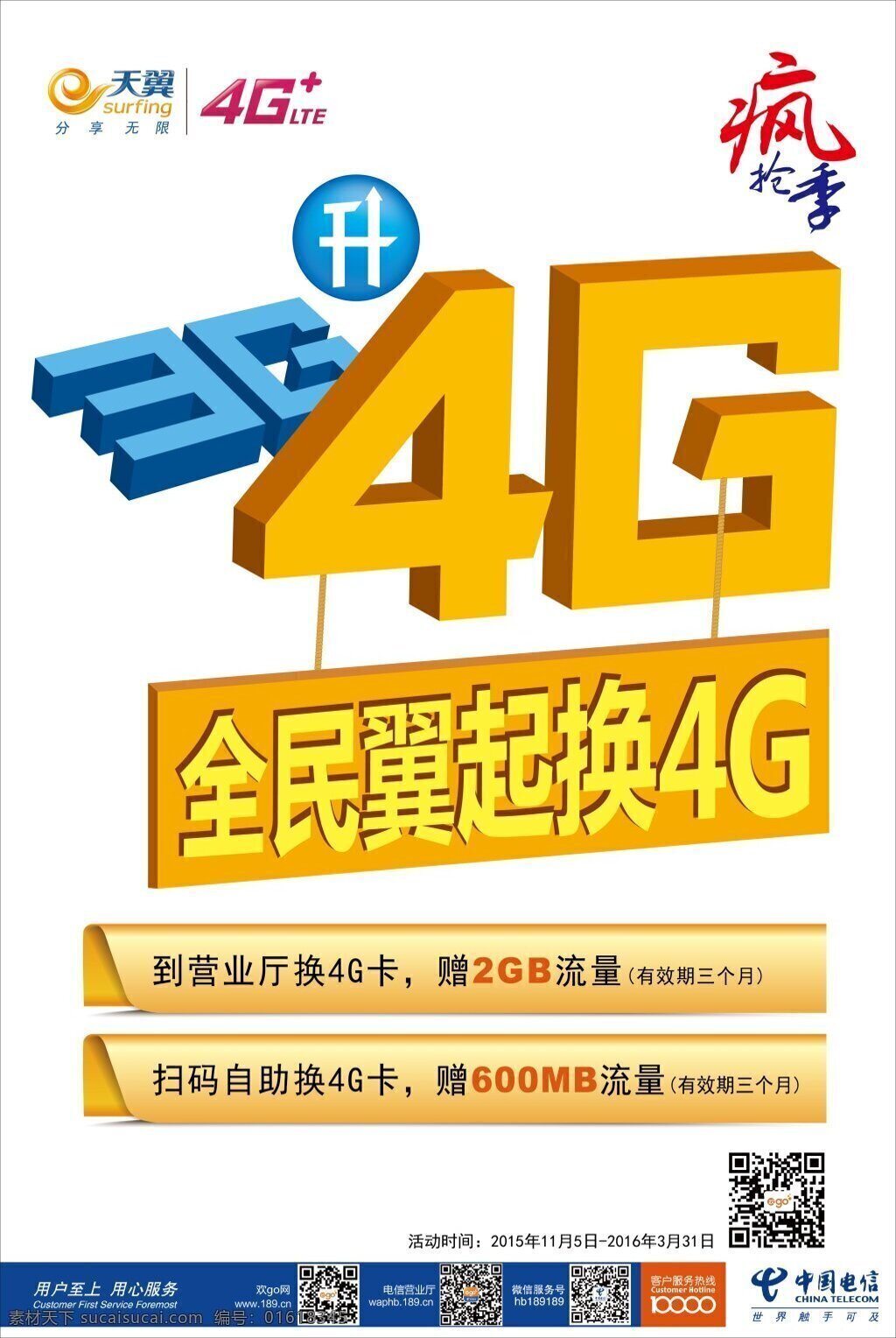 中国电信天翼 中国电信 天翼 3g升4g