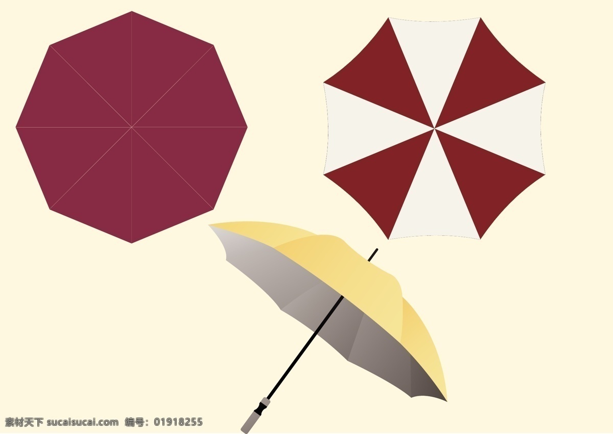 矢量 雨伞 vi 遮阳伞 vi设计