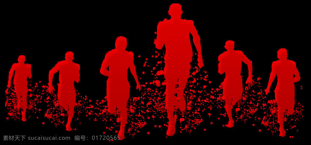奔跑图片 人力 奋斗 奔跑 红色素材 碎片 梦想 背景图 动漫动画
