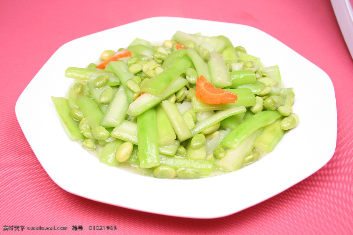 丝瓜毛豆 丝瓜 毛豆 清炒 中华美食 美味 熟菜 盘子 餐饮美食 传统美食 摄影图库