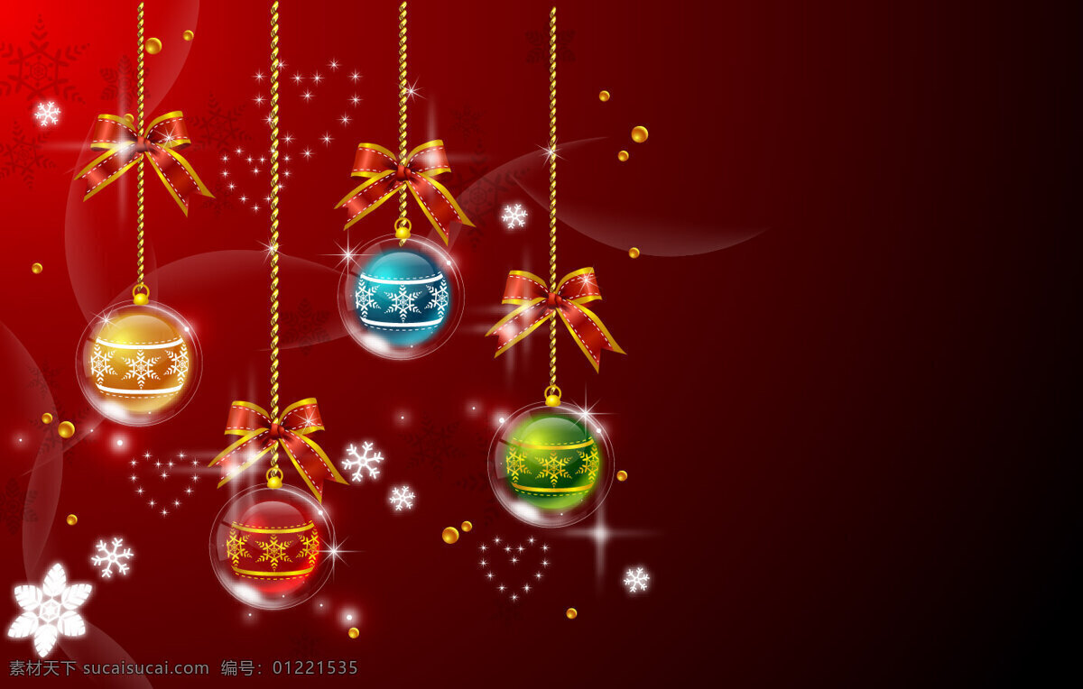色 挂 圣诞球 红色 背景 背景壁纸 庆典和聚会 圣诞节 设计元素 节假日 季节性 装饰装潢 模板和模型