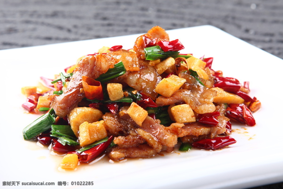 萝卜干炒腊肉 热菜 萝卜干 小炒 腊肉 辣椒 家常菜 传统美食 餐饮美食