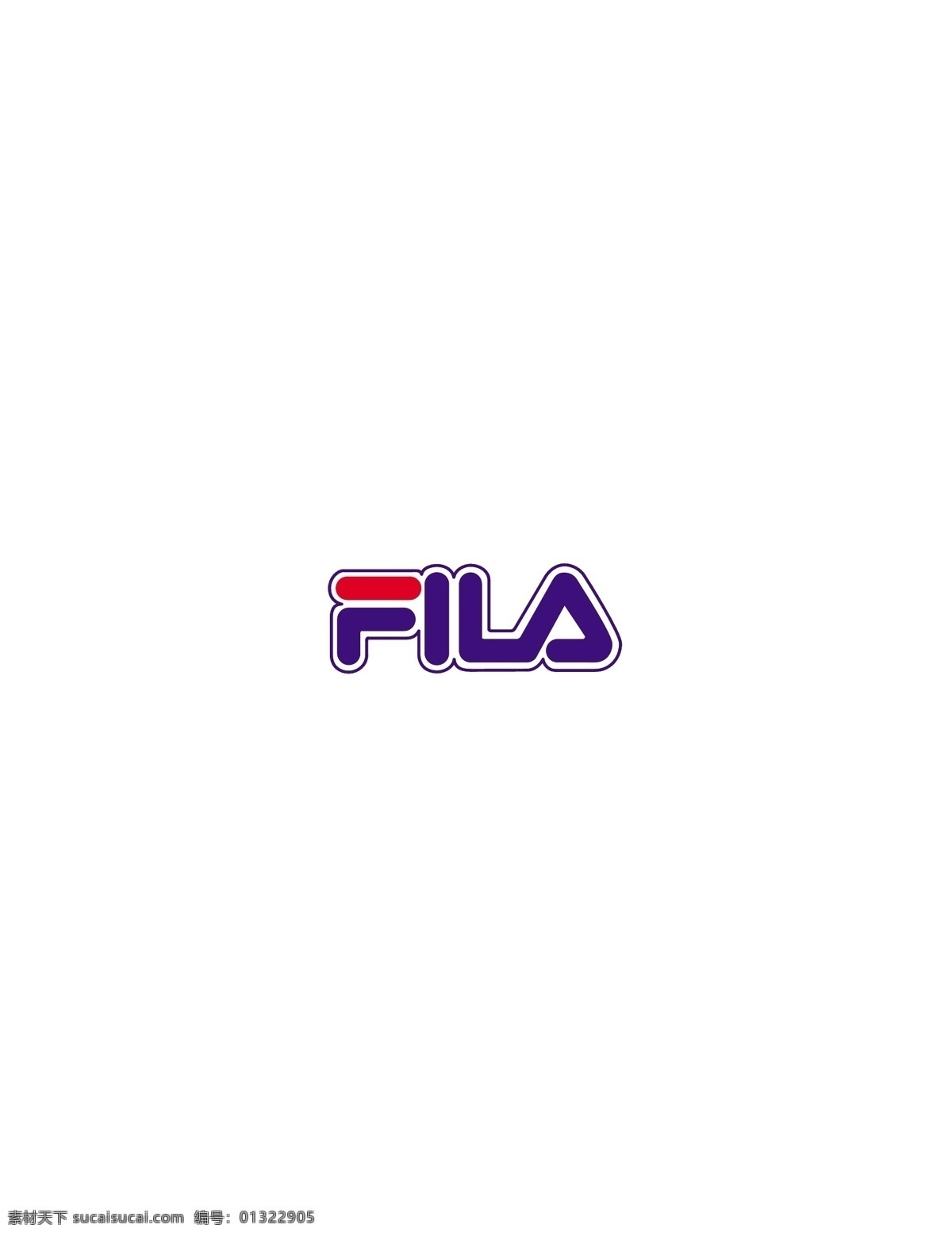fila 斐乐 logo 意大利 运动 品牌 红蓝色搭 矢量图 其他矢量图