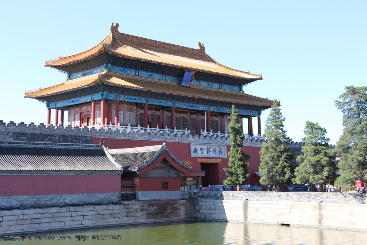 故宫博物院 北京故宫 神武门 故宫 故宫北门 旅游摄影 国内旅游 白色