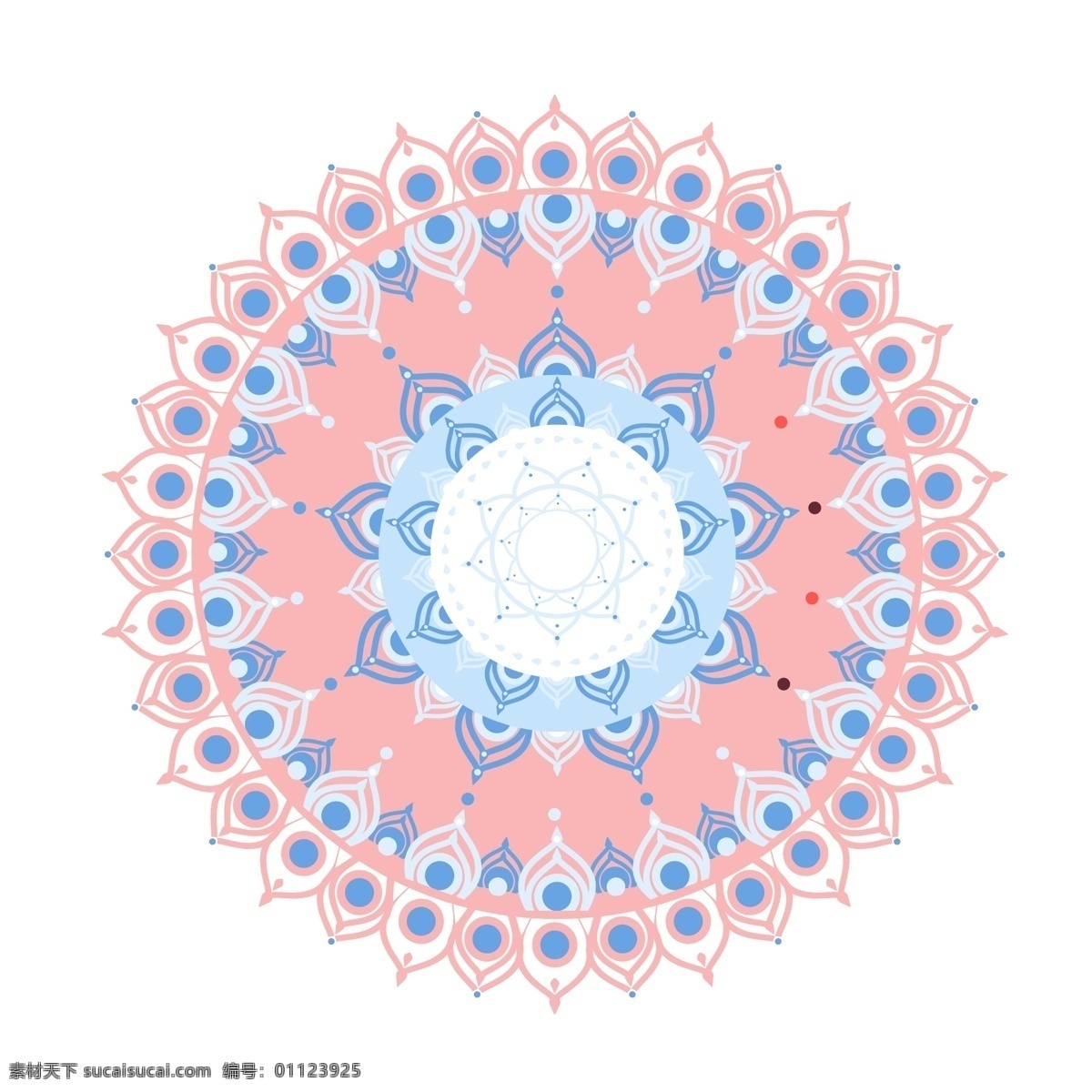 线性 世界 装饰 纹理 叶子 花朵 蓝色 图案 圆形 花纹