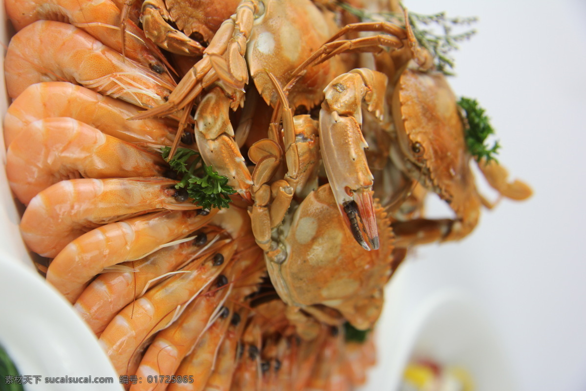 虾蟹海鲜 海虾 螃蟹 海鲜 盛宴 美食 拼盘 大虾 花蟹 海味 餐饮美食 西餐美食