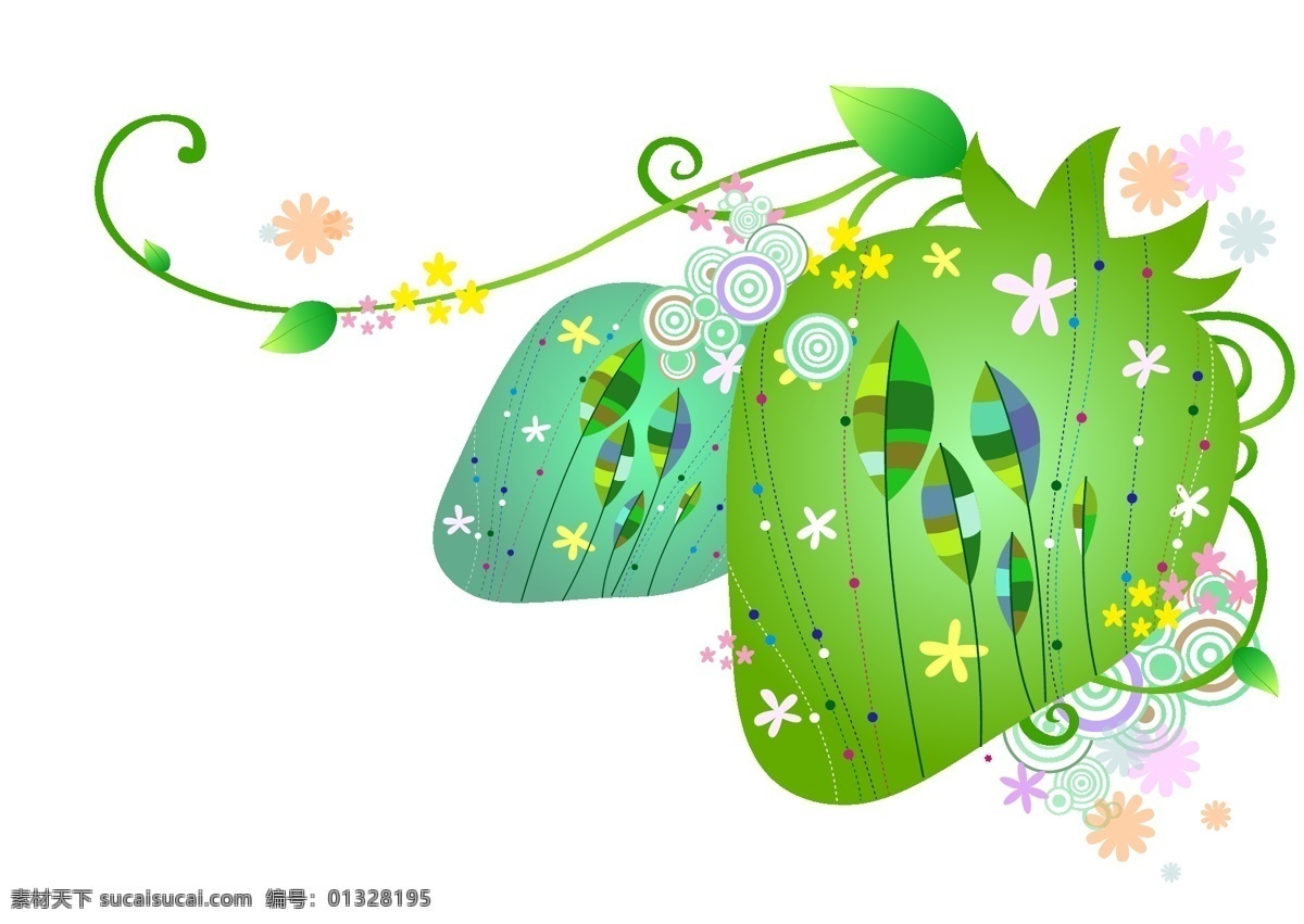 花卉 植物 背景 装饰 花朵素材 手绘风格 花卉植物 花草素材 手绘 插画 花草树木 生物世界 矢量素材 白色