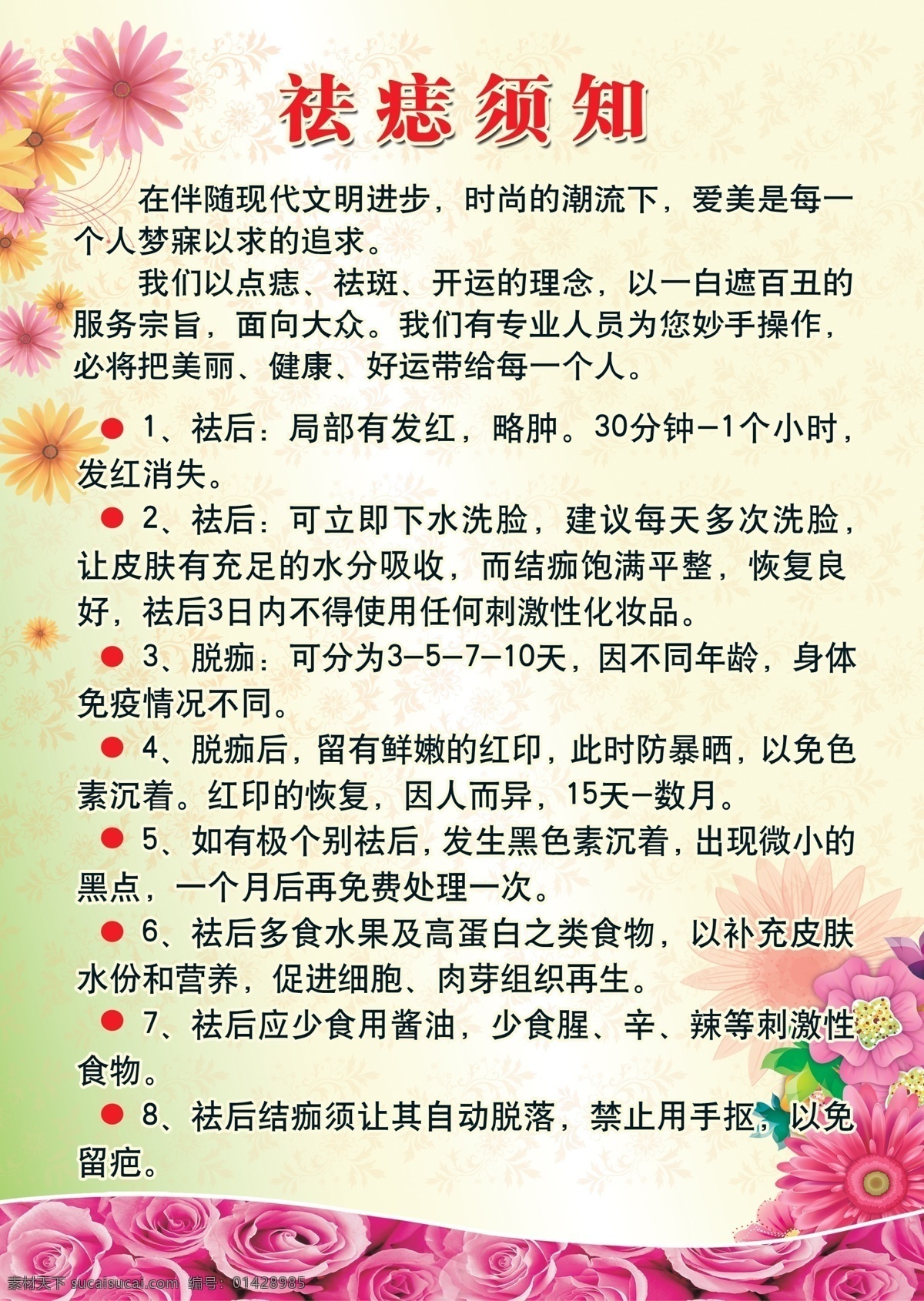 祛痣须知 祛痣 须知 海报 写真 镜框 美容 生活百科 生活用品