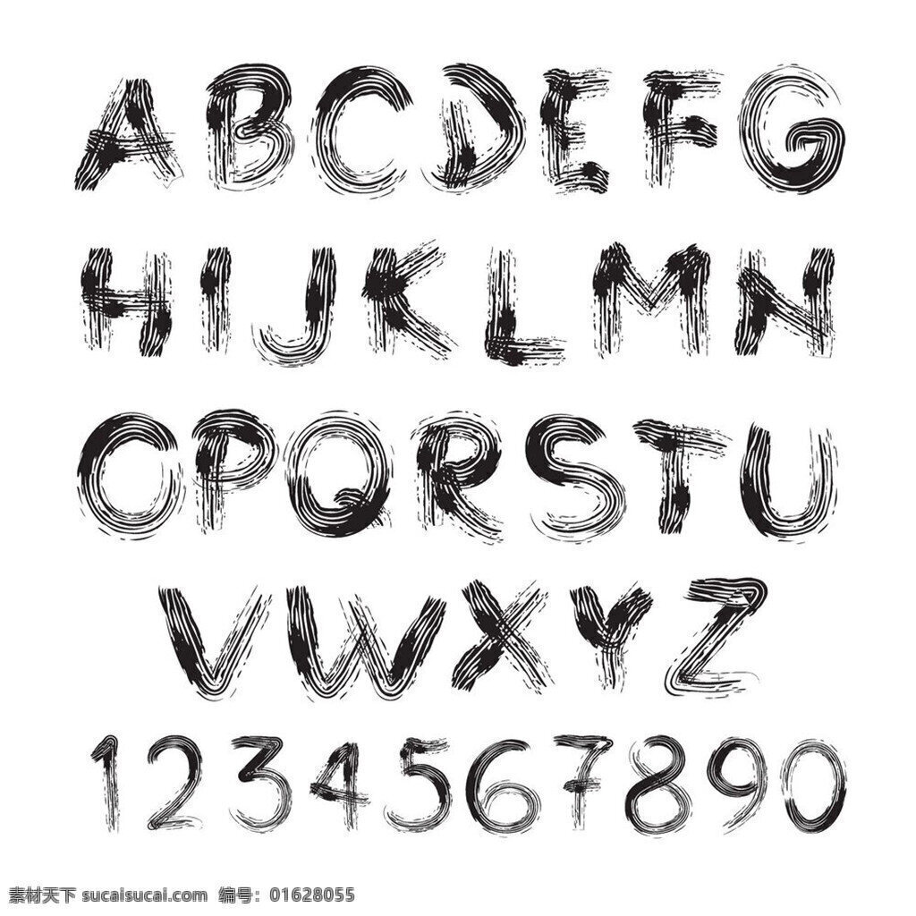 水墨字母字体 字母设计 字母 英文字母 水墨 字母矢量素材 卡通字母 英文字体 拼音 可爱 符号 字母主题 矢量 图标 标志