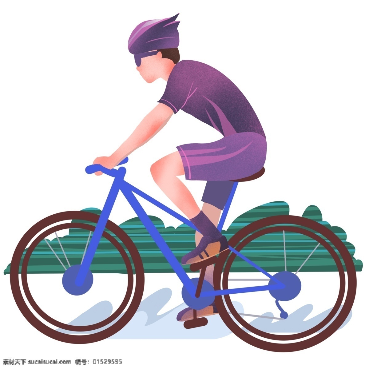 骑 自行车运动 男孩 插画 单车运动 骑单车的男孩 运动人物插画 健身 锻炼身体 卡通插画