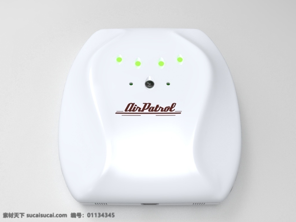 airpatrol 控制器 controllercasing wifi ir 传感器 usb 塑料 迷你 案例 led 光 stl 白色