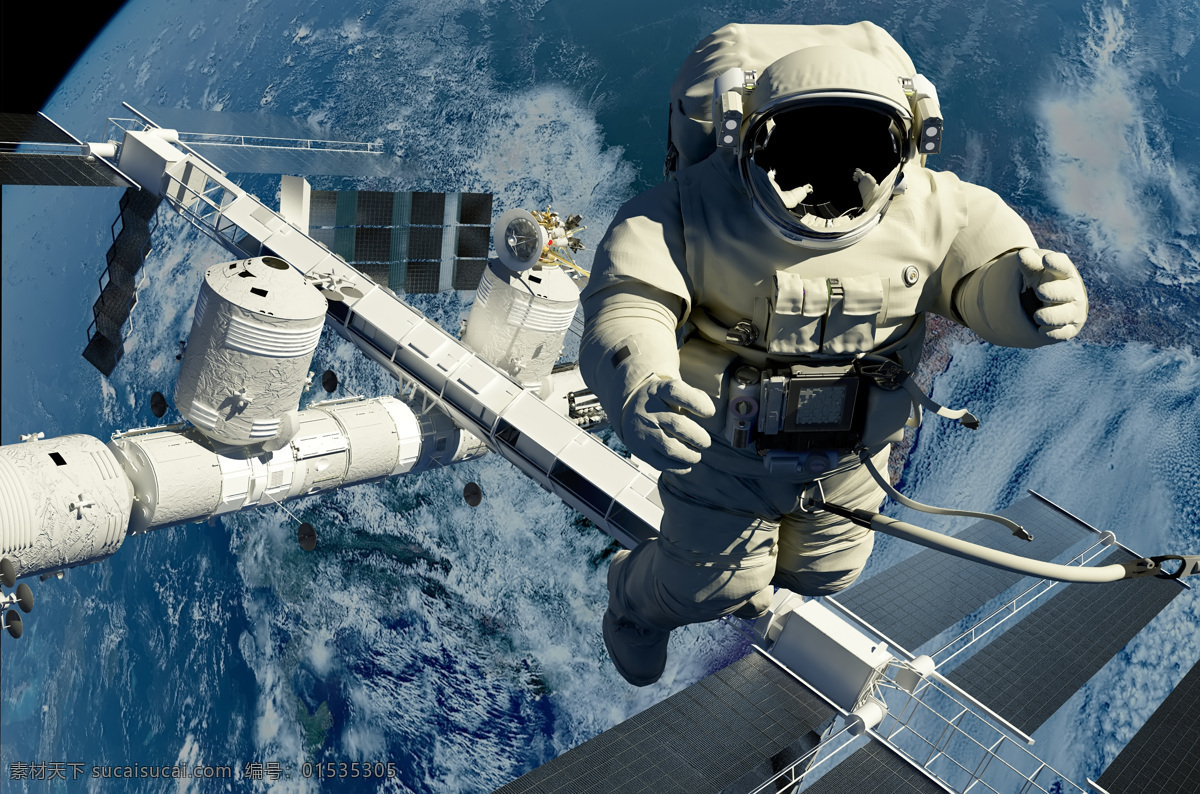 宇航员 外天空 航天飞机 太空科技 航天技术 科学研究 现代科技